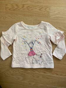 ギャップ　GAP 長袖Tシャツ 肩フリル　ラメ　女の子