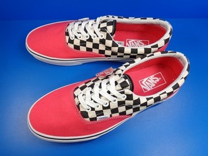 10852 ■ Новая тега Vans Era Bans Ella Block Проверка Черно-белый розовый US 9,5 27,5 см 721356 SK-8 Vintage