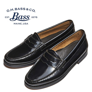 SALE!! G.H BASS bus standard Lady's saddle Loafer high car in leather US4.5 21.5-22cm corresponding unused goods 