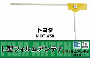 地デジ トヨタ TOYOTA 用 フィルムアンテナ NHDT-W58 対応 ワンセグ フルセグ 高感度 受信 高感度 受信 汎用 補修用