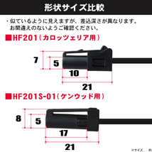 L型 フィルムアンテナ 4枚 ケーブル 4本 carrozzeria カロッツェリア AVIC-ZH0077 地デジ ワンセグ フルセグ HF201 ナビ 純正同等 コード_画像2