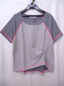 【KCM】ct29-7261170002-14■新品■【ANOTHER BRANCH/アナザーブランチ】裏使い裏毛ラグランプルオーバー/Tシャツ　チャコール　サイズＦ