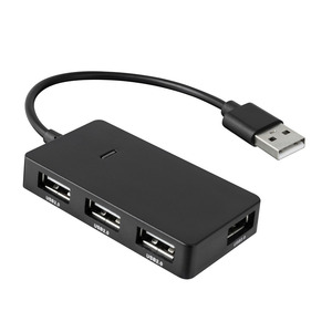 送料無料メール便 USBハブ 4ポート 広々ポート搭載 グリーンハウス GH-HB2A4A-BK/7113 ブラック