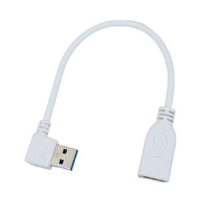 送料無料メール便 USB3.0 L型ケーブル 延長 20cm（左向き変更L）Atype USB3A-CA20LL 4571284882720 変換名人
