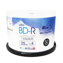 同梱可能 BD-R ブルーレイ 録画用 ビデオ用 50枚組 CPRM対応 25GB 6倍速 Lazos L-B50P/2679ｘ３個セット/卸_画像2