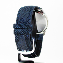 同梱可能 シチズン ファルコン 腕時計 日本製ムーブメント ナイロン/革ベルト ネイビー/白 QB38-314 メンズ 紳士_画像7
