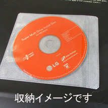 同梱可能 不織布ケース CD/DVD/BD 両面収納タイプ 100枚 HD-FCD100R/0690ｘ１個_画像2