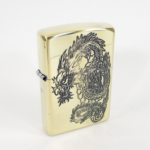  including in a package possibility Zippo - peace pattern dragon type C Gold 2BS-WDR3