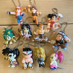 SNK Samurai Spirits character key holder figure tea m tea m etc. 11 body set at that time 1994 1995