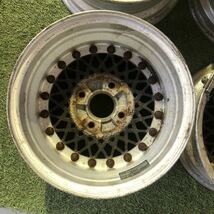 【53340310】★中古ジャンク品★旧車 深リム RAYS VOLK Racing　14インチ　6.0J×14　ET 15　PCD114.3　4穴　ハブ径73　アルミホイール4本_画像9