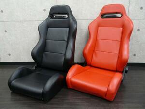 BE FREE FD3S RX-7 Recaro SRⅢ? type reclining seat fake leather bucket seat red black RS5