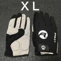 ☆ 新品!! サイクルグローブ（アンチスリップゲルパッド付き）黒×白 ＸＬ ☆_画像1