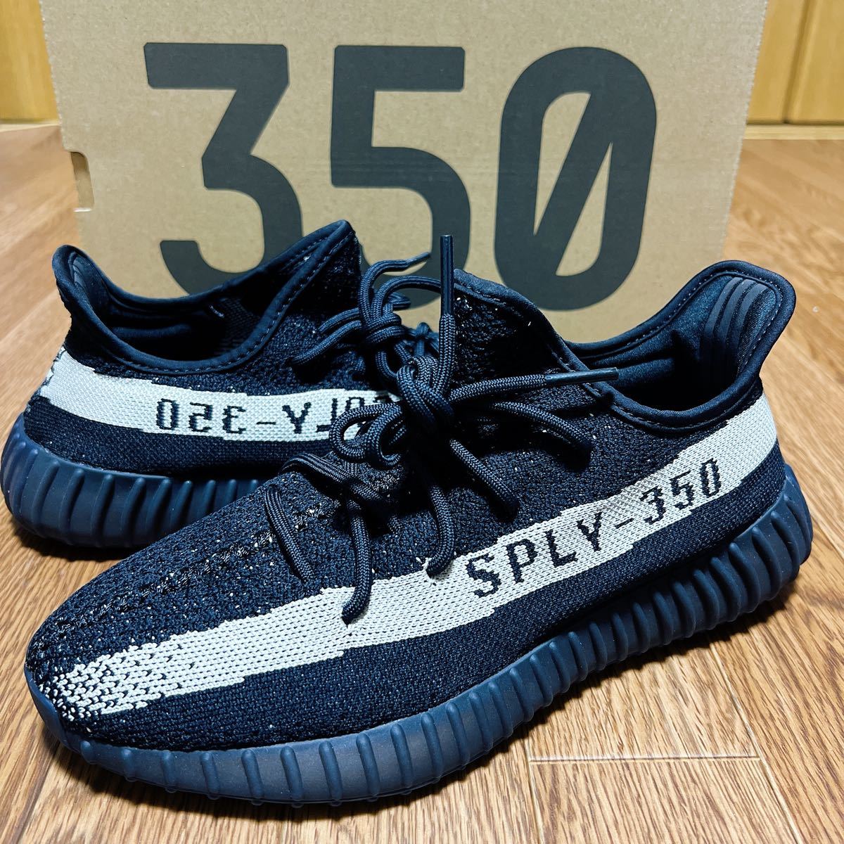 27cm adidas YEEZY BOOST 350 V2 CORE BLACK WHITE Oreo アディダス