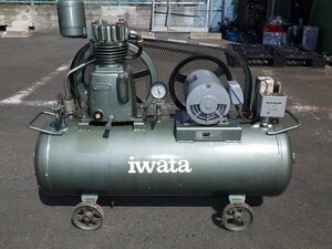 [ popular ..1.0MPa] Iwata 2 horse power air compressor /be Vicon / compressor SP-15NB 50Hz tanker 80L [ oil supply type ]