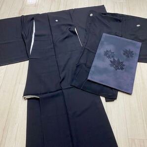 黒紋付き/笹竜胆/和服喪服