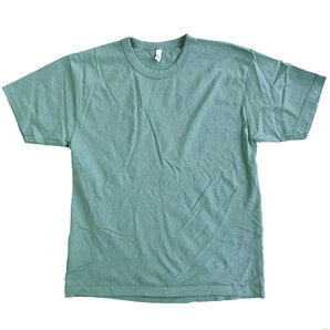 LOS ANGELES APPAREL ロサンゼルスアパレル 半袖 Tシャツ Mサイズ アトランティックグリーン 8.5oz Garment Dye S/S MADE IN USAの画像1