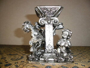 ** antique heaven country ** pretty!! angel. candle stand (7)