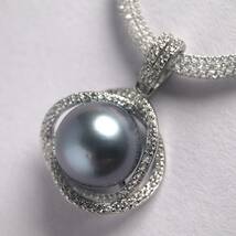 南洋 黒蝶 真珠 ペンダント ネックレス パール pearl pendant necklace_画像2