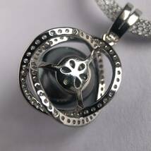 南洋 黒蝶 真珠 ペンダント ネックレス パール pearl pendant necklace_画像3