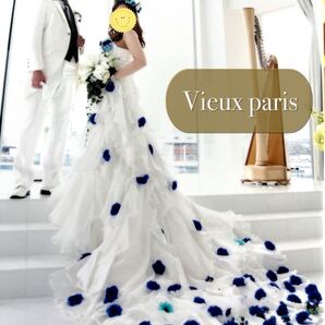 ベール付 ウェディングドレス Vieux Paris マーメイド 結婚式 サテ
