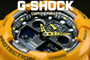 生産終了モデル！海外限定生産逆輸入 CASIO カシオ G-SHOCK Gショック 多彩な機能 1/1000秒クロノ搭載 YL 新品未使用