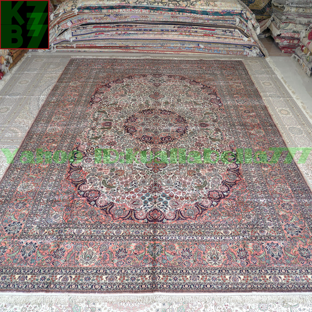 [Luxury Rug] Persian Carpet Silk★310x430cm 100% Handmade Carpet Rug Home Interior Drawing Room Living Luxury Decoration X56, furniture, interior, carpet, rug, mat, Carpet general