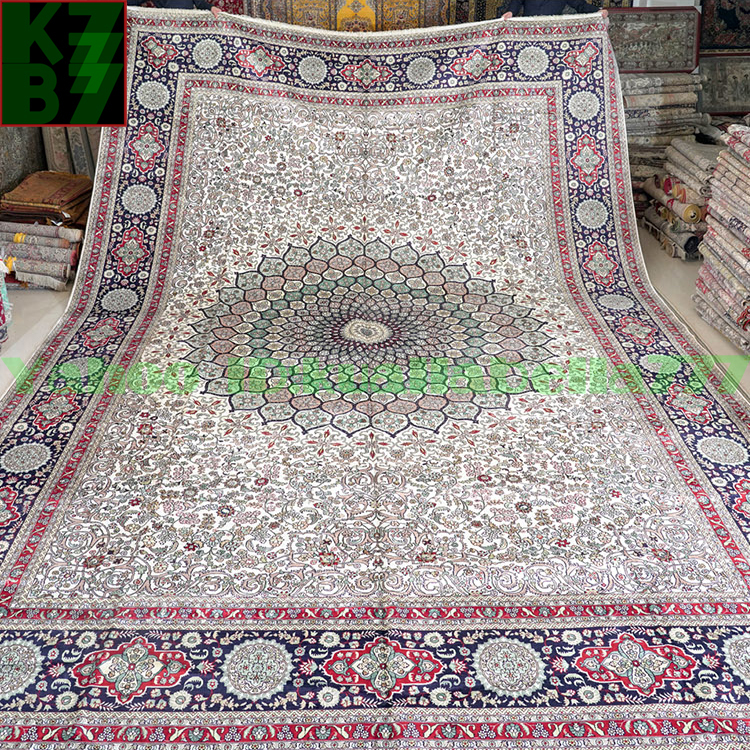 [Luxury Rug] Persian Carpet Silk★430x610cm 100% Handmade Carpet Rug Home Interior Drawing Room Living Luxury Decoration X79, furniture, interior, carpet, rug, mat, Carpet general