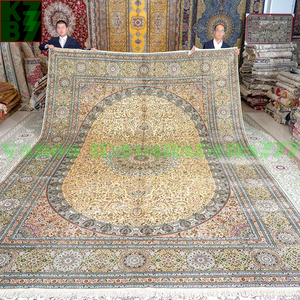 Art hand Auction [Luxury Rug] Persian Carpet Silk★310x442cm 100% Handmade Carpet Rug Home Interior Drawing Room Living Luxury Decoration X64, furniture, interior, carpet, rug, mat, Carpet general