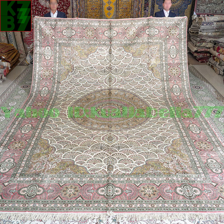 [Alfombra de lujo] alfombra persa de seda★310x430cm alfombra 100% hecha a mano alfombra Interior del hogar sala de estar decoración de lujo X51, muebles, interior, alfombra, alfombra, estera, alfombra general