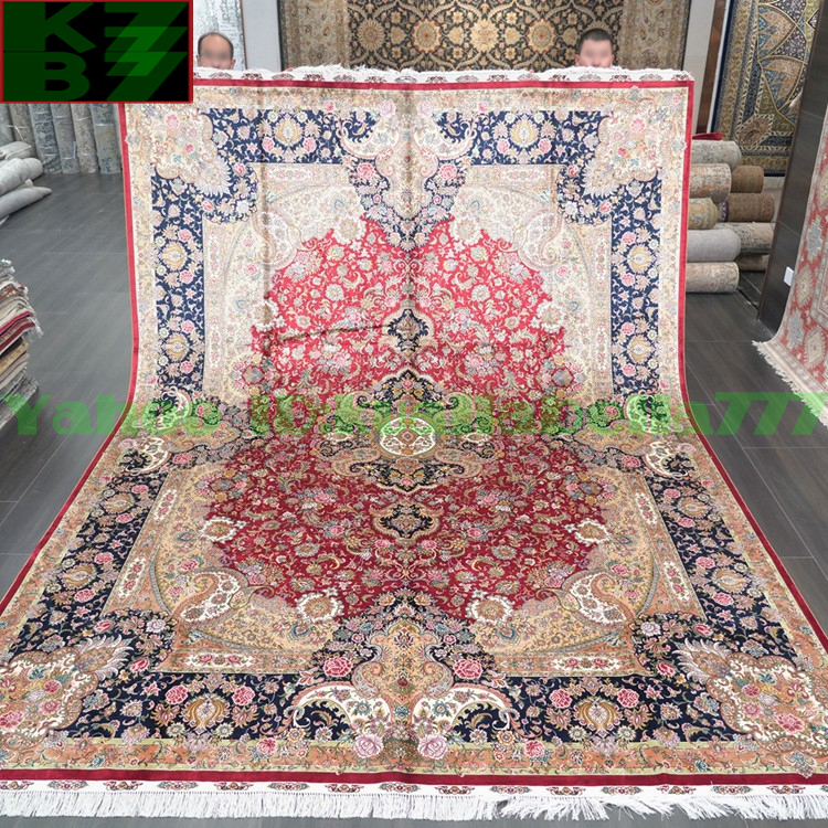 [Luxury Rug] Persian Carpet Silk★274x366cm 100% Handmade Carpet Rug Home Interior Drawing Room Living Luxury Decoration X43, furniture, interior, carpet, rug, mat, Carpet general