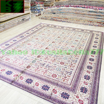 【贅沢敷物】ペルシャ 絨毯 シルク★274ｘ366ｃｍ 100％ ハンドメイド カーペット ラグ 住まい インテリア 応接間 リビング 高級 装飾 X39_画像3