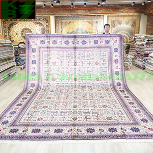 Art hand Auction [Luxury Rug] Persian Carpet Silk★274x366cm 100% Handmade Carpet Rug Home Interior Drawing Room Living Luxury Decoration X39, furniture, interior, carpet, rug, mat, Carpet general