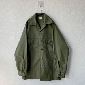 80s US.ARMY ユーティリティ シャツ 14 1/2 ミリタリー 米軍 長袖 ビンテージ