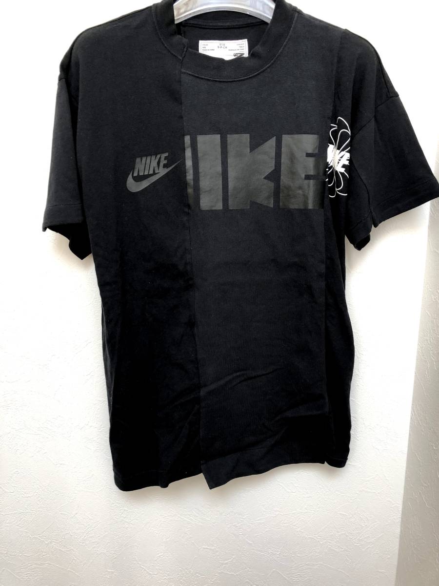 ヴェトモン】 sacai - S nike sacai Tシャツ ナイキ サカイ 黒 再構築