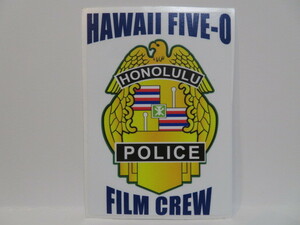 HAWAII FIVE-0 オフィシャルショップ購入品 FILM CREW ステッカー シール 新品 ハワイファイブオー 公式 グッズ スティーヴ ホノルル警察