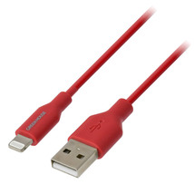 送料無料メール便 ライトニングケーブル USB Type-A to Lightningケーブル グリーンハウス ２メートル レッド GH-ALTUG200-RD/5621ｘ１本_画像1