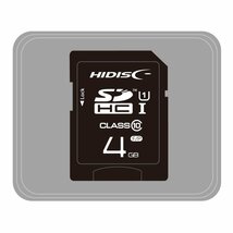 送料無料メール便 SDカード 4GB SDHCカード クラス10 UHS-1 ケース付き/HDSDH4GCL10UIJP3/2330 HIDISC_画像2