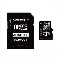 送料無料メール便 マイクロSDカード 4GB クラス10 UHS-1 SD変換アダプタ付き ケース付き microSDHC HDMCSDH4GCL10UIJP3/2415 HIDISC_画像1