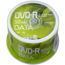 送料無料 DVD-R 50枚 データ用 4.7GB 16倍速 HIDISC VVDDR47JP50/0705ｘ２個セット/卸_画像4