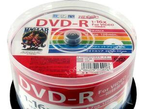 同梱可能 DVD-R 録画用 50枚 16倍速 120分地デジ録画に最適！ HIDISC HDDR12JCP50/0018ｘ２個セット/卸