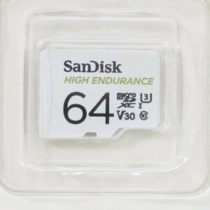 送料無料メール便 64GB microSDXCカード マイクロSD サンディスク 高耐久ドライブレコーダー向 CL10 V30 U3 SDSQQNR-064G-GN6IA/3081