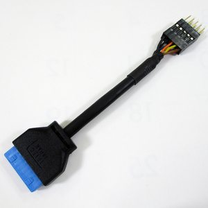同梱可能 変換ケーブル マザーボード USB変換　USB3.0（20p)to2.0（10p）MB-USB3/2 4571284888586 変換名人