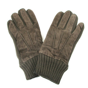 Бесплатная доставка почты мужская перчатка перчатка перчатка кожа кожа кожа AM6018-002-A3066B Размер: L коричневый