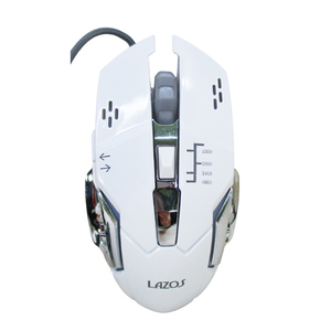 В комплекте Gired Gaming Mouse 6 кнопок Все кнопки могут быть установлены Lazos White L-MSG6-W/5977X1