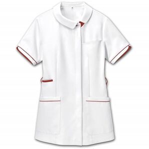 ★ 新品 アンフェミエ製<モンブラン>3L ストレッチカシミア アシンメトリーカラージャケット制服★医療用 看護師 (infirmiere)ナース服