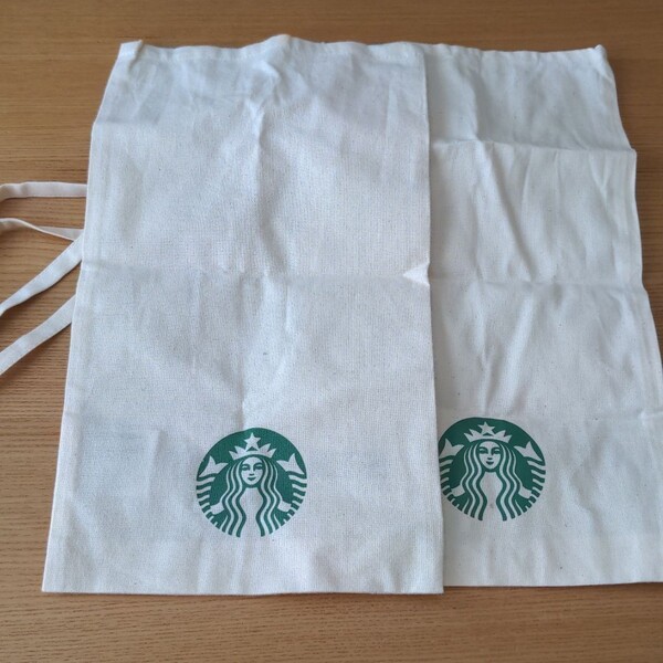 STARBUCKSオーガニックコットン ギフトバックS2枚セット