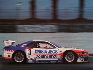  Nismo poster 2000 year JGTC #3 Nissan R34 Uni sia Skyline GT-R width length . see ..| rice field middle .. unused 