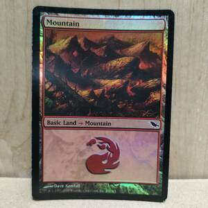 ★☆MTG 【EN】【Foil】《山/Mountain》(294)[SHM] 土地★☆ 全ての商品同梱可能