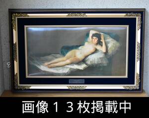 GOYA ゴヤ 裸のマハ 複製印刷画 毎日新聞社 2300部限定 18番 箱付 額装64cm×101cm 画像13枚掲載中