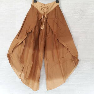 [ new goods ] long pants Brown Thai pants lady's gradation color Asian pants 